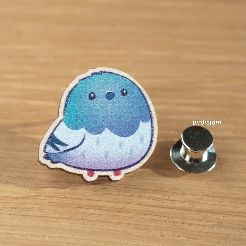 Wooden pin - Pigeon