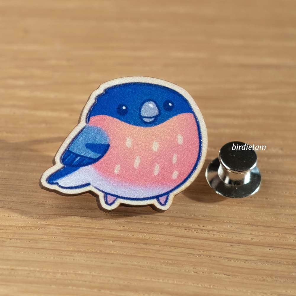 Wooden pin - Bullfinch