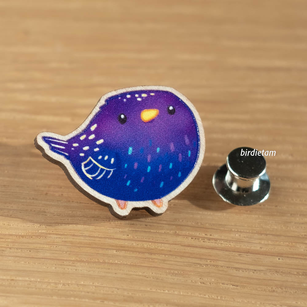 Wooden pin - Starling
