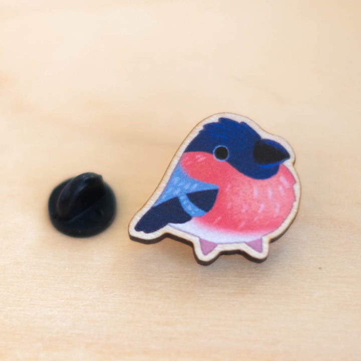 Wooden pin - Bullfinch