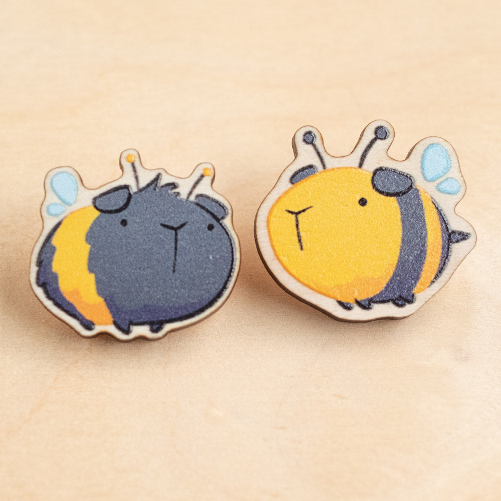 Wooden pin - Guinea bee