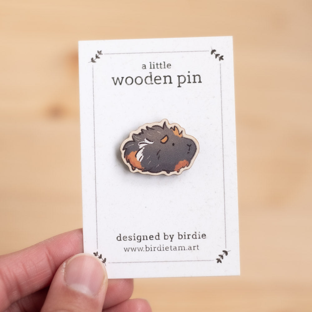 Wooden pin - Guinea pig, Doughnut