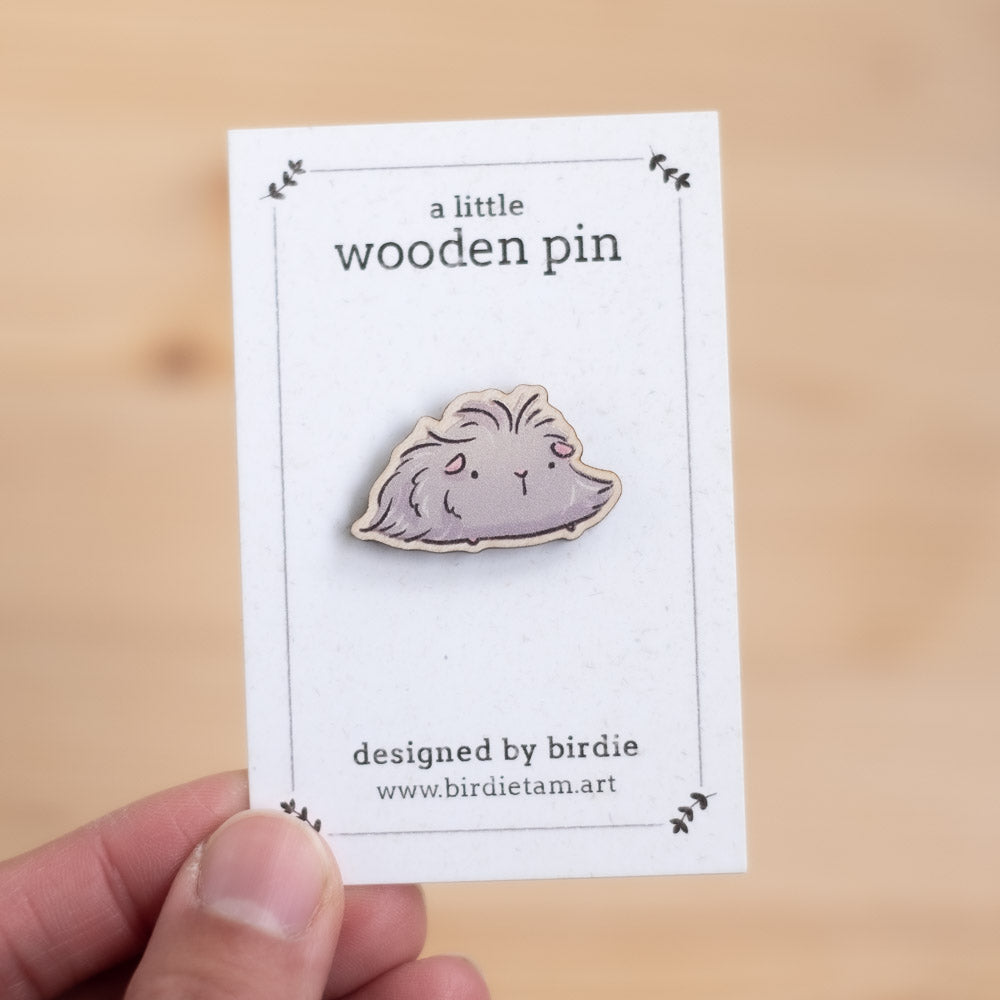 Wooden pin - Guinea pig, Mousse