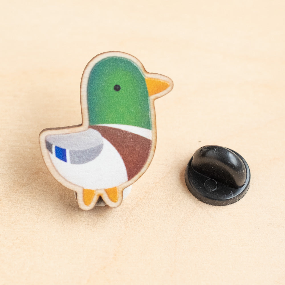 Wooden pin - Mallard duck