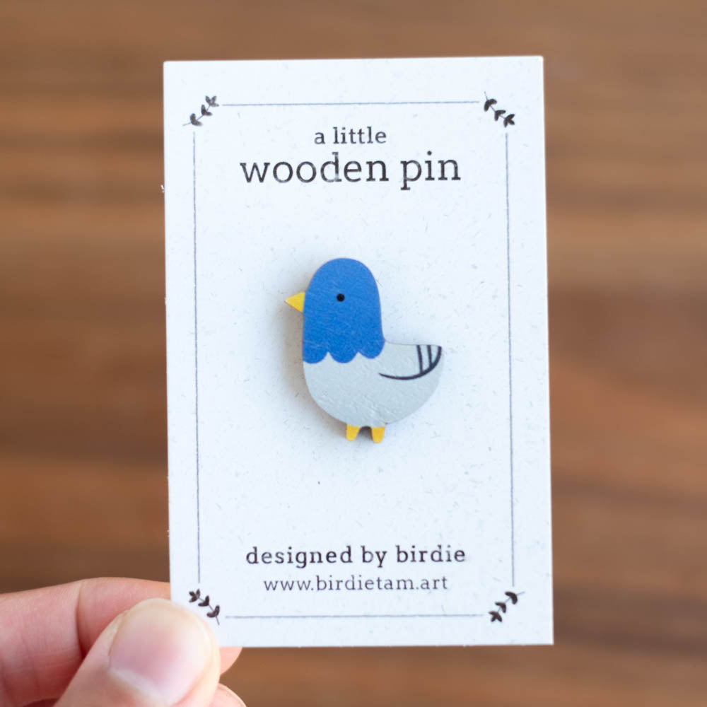Wooden pin - Pigeon
