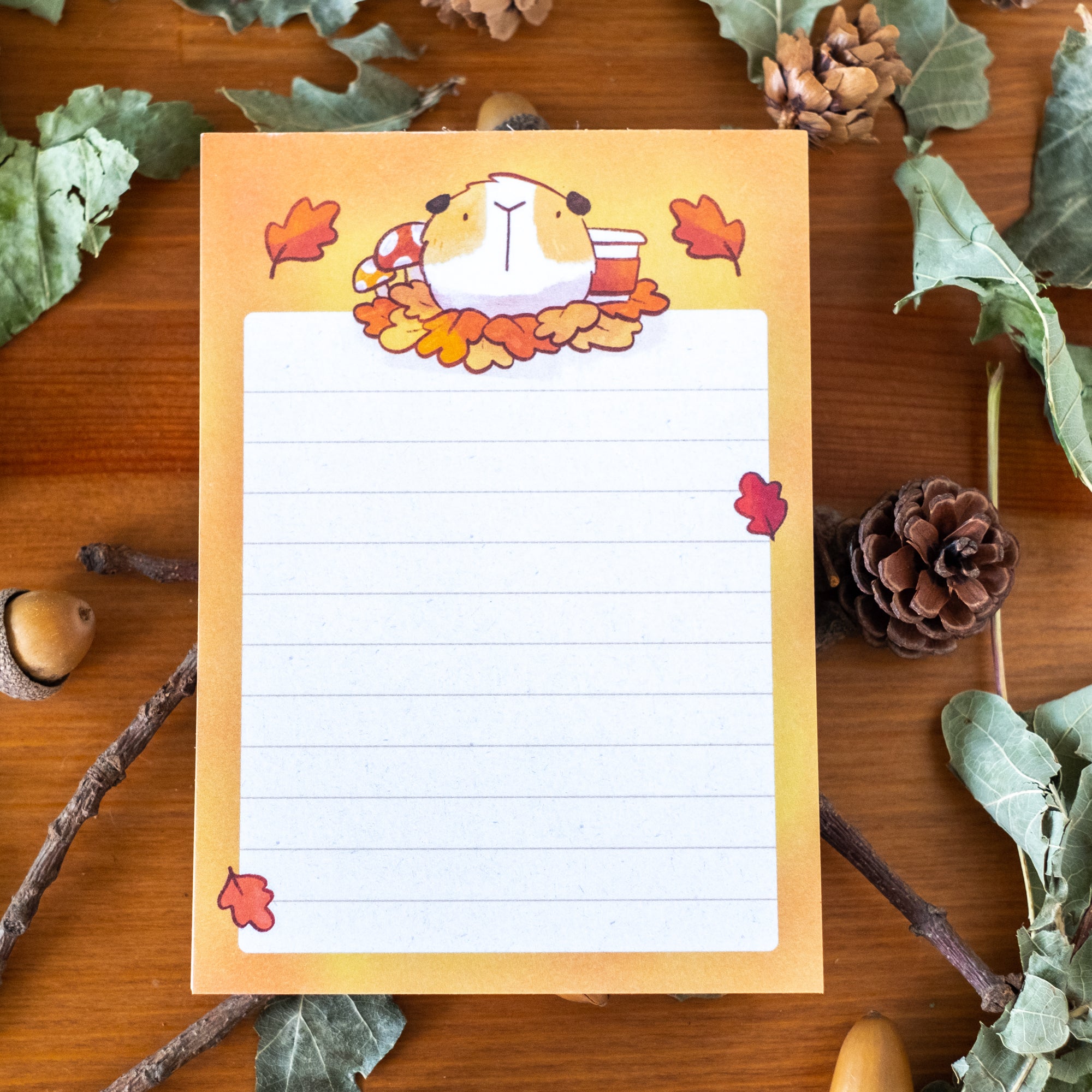 Notepad (A6) - Autumn guinea pig