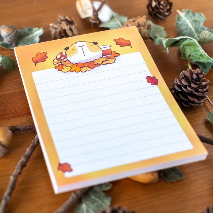 Notepad (A6) - Autumn guinea pig