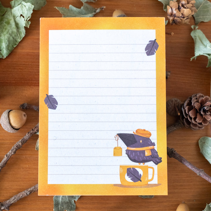 Notepad (A6) - Autumn crow