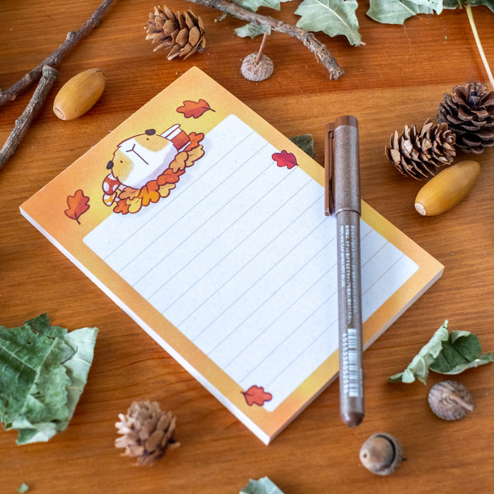 Notepad (A6) - Autumn guinea pig