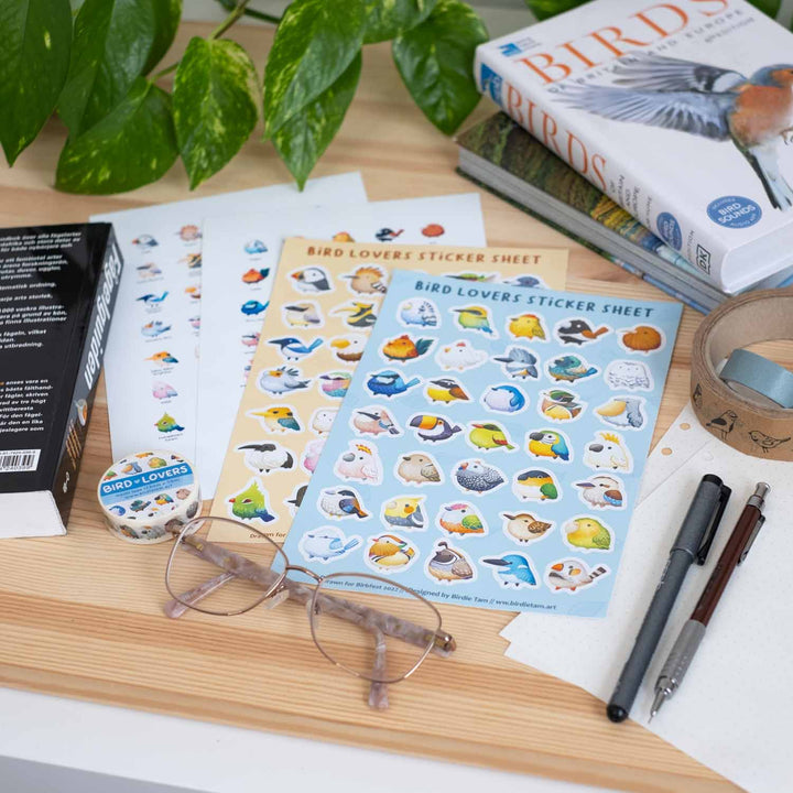 Sticker sheet - Bird lovers (A5)