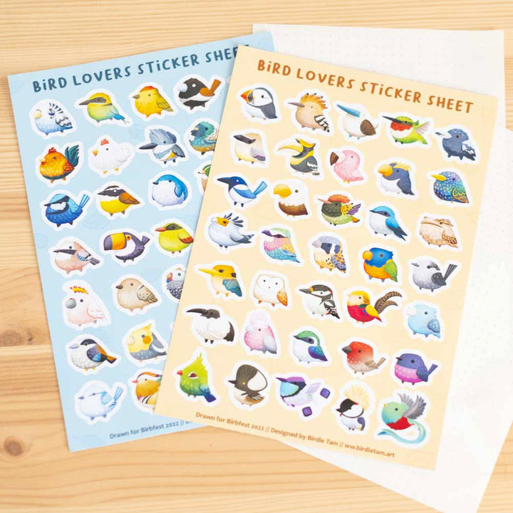 Sticker sheet - Bird lovers (A5)