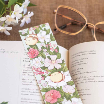 Bookmark - Guinea bees and blossoms