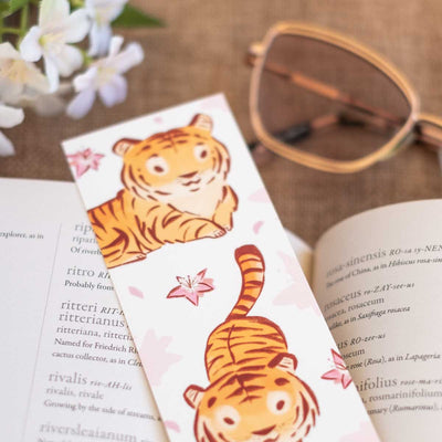 Bookmark - Tigers & blossoms