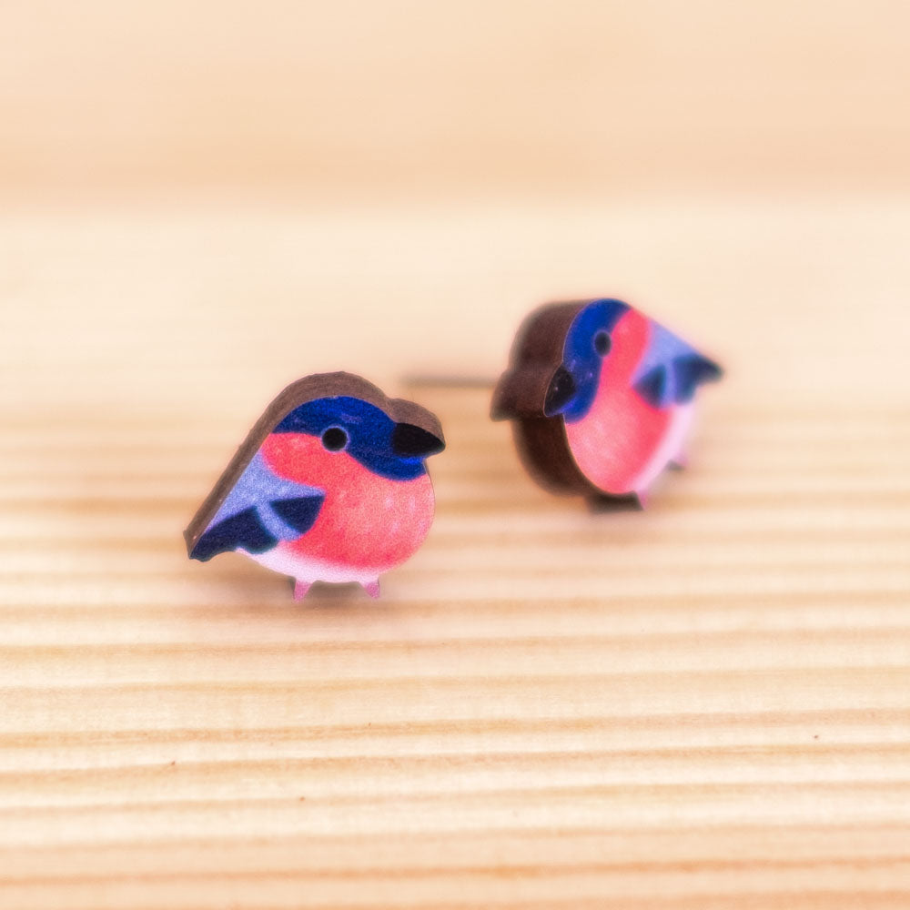 Earrings - Bullfinches