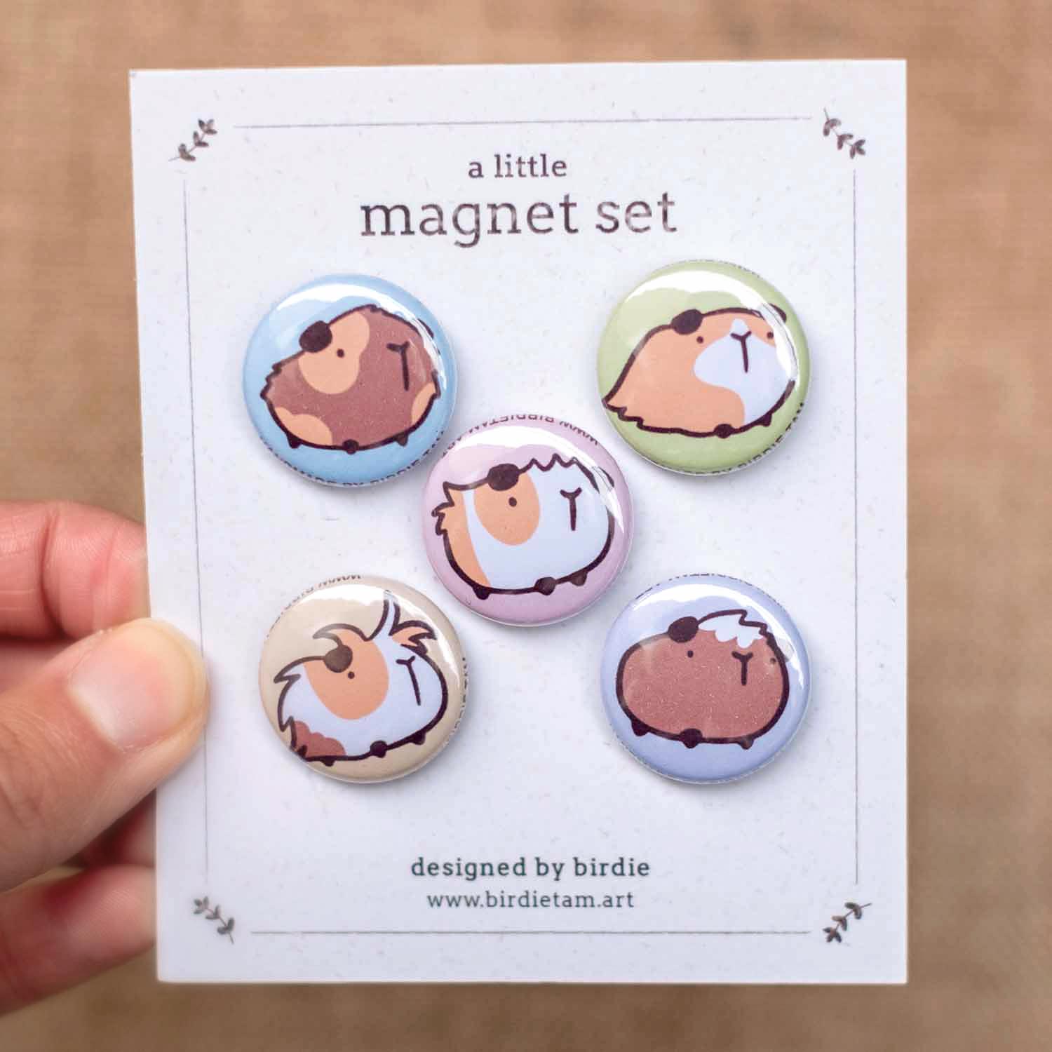Magnet set - Guinea pig buttons