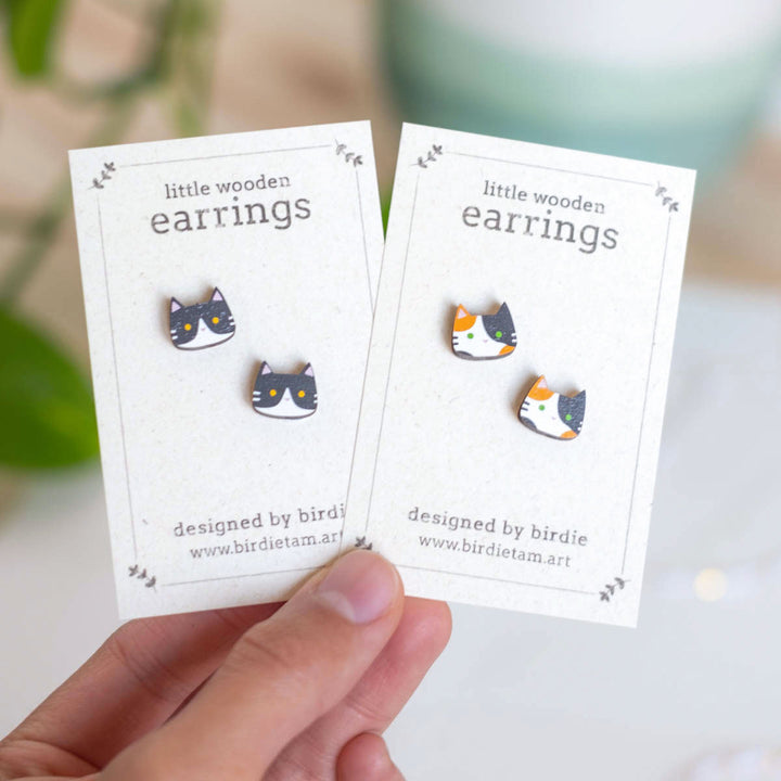 Earrings - Cats (multiple colors)
