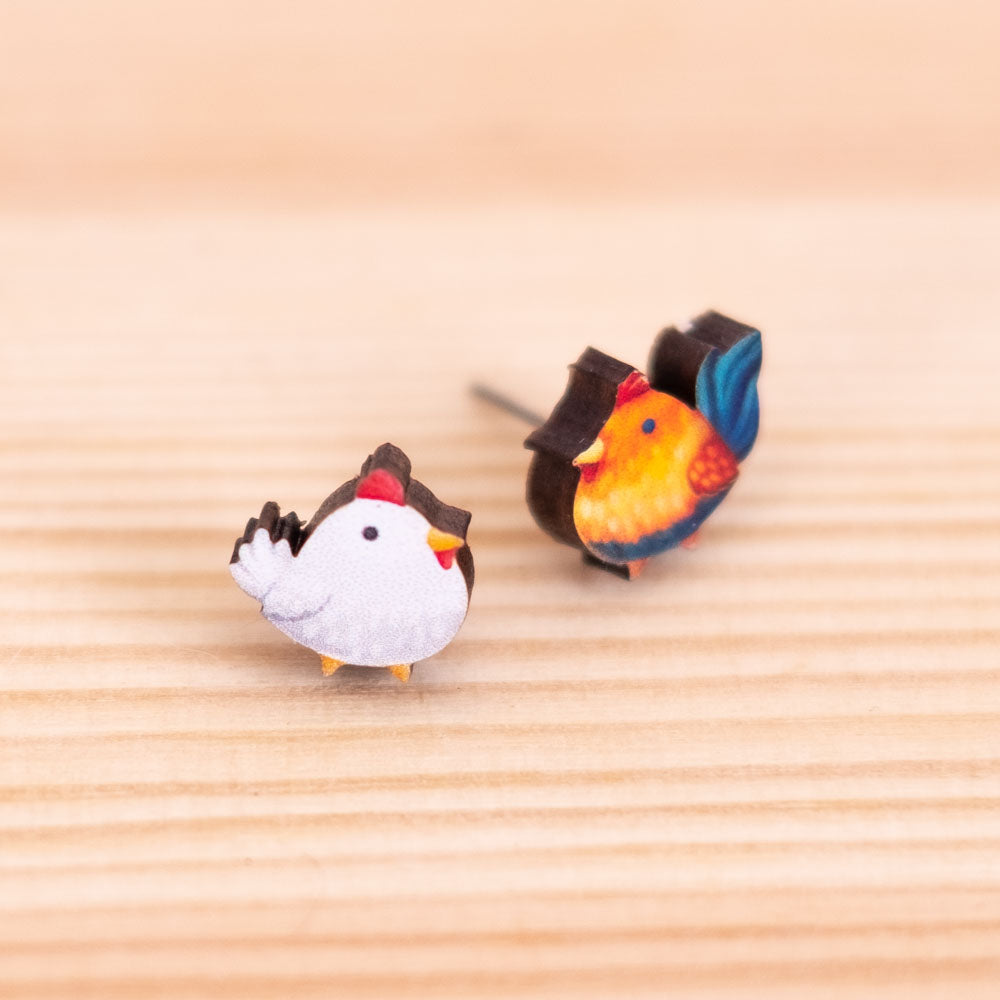 Earrings - Chickens
