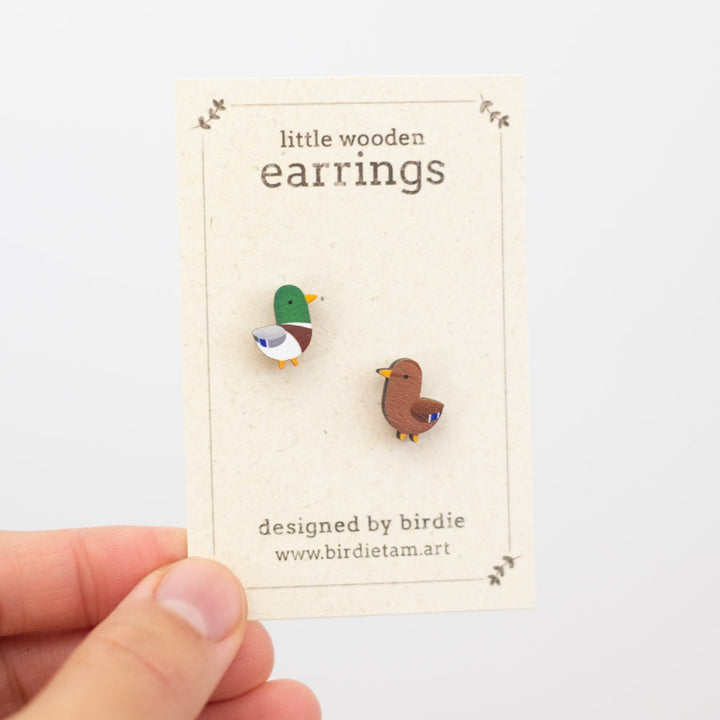 Earrings - Mallard ducks
