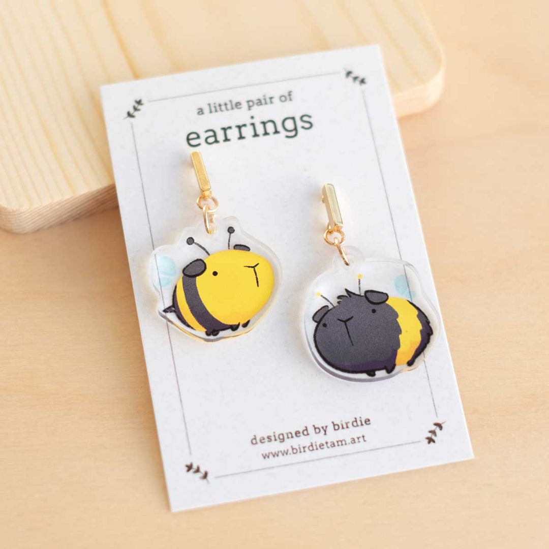 Earrings - Guinea Bees