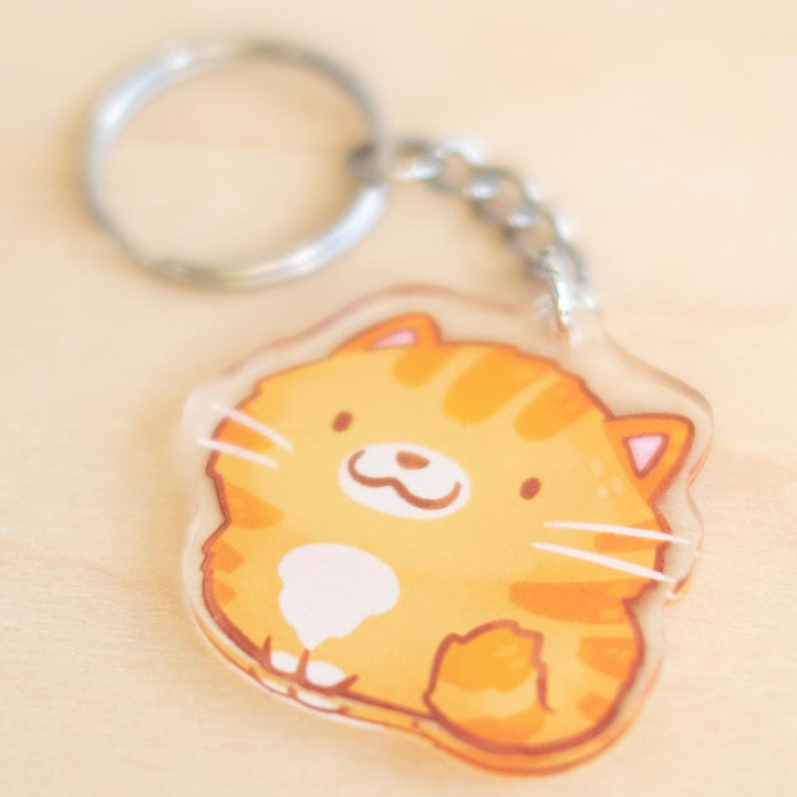 Keychain -  Cat, orange tabby