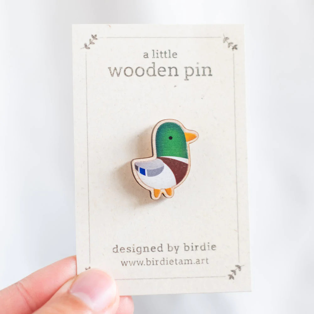 Wooden pin - Mallard duck