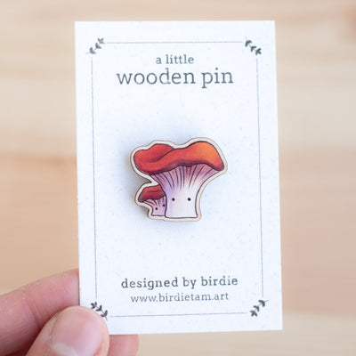 Wooden pin - Mushroom (chestnut)