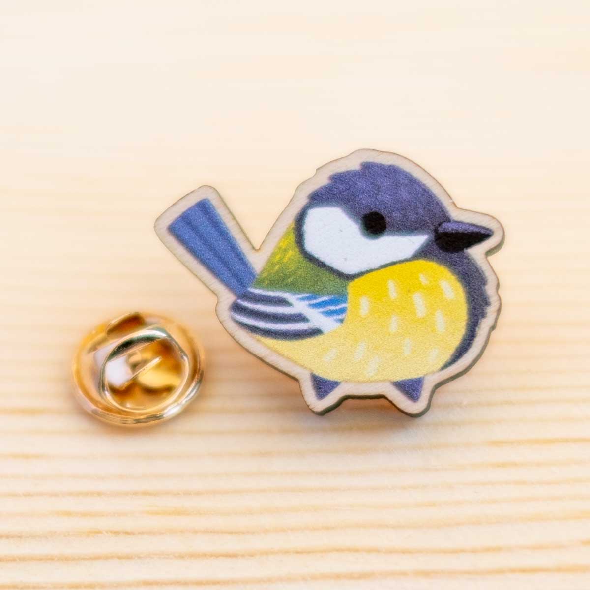 Wooden pin - Great tit