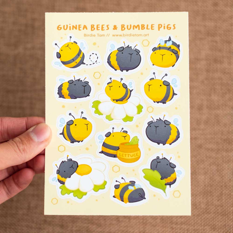 Sticker sheet - Guinea bees