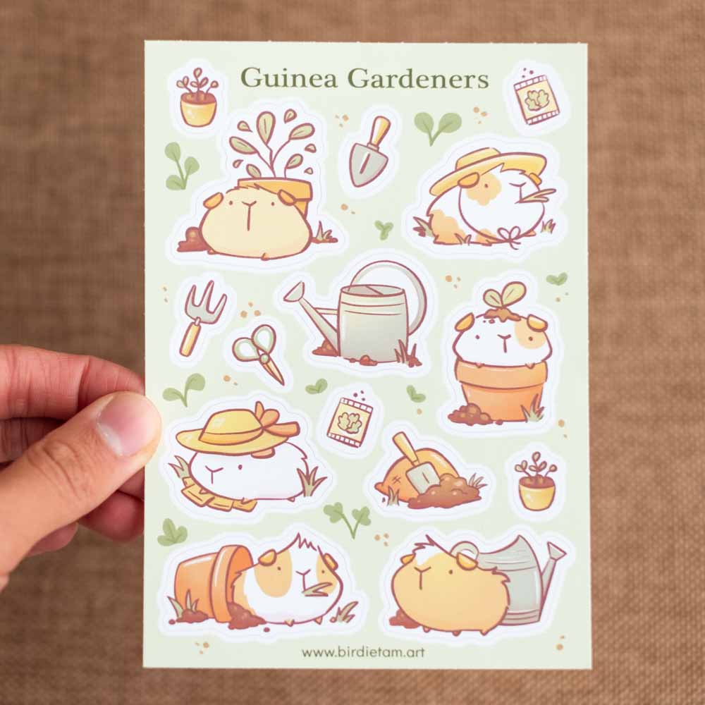 Sticker sheet - Guinea gardeners