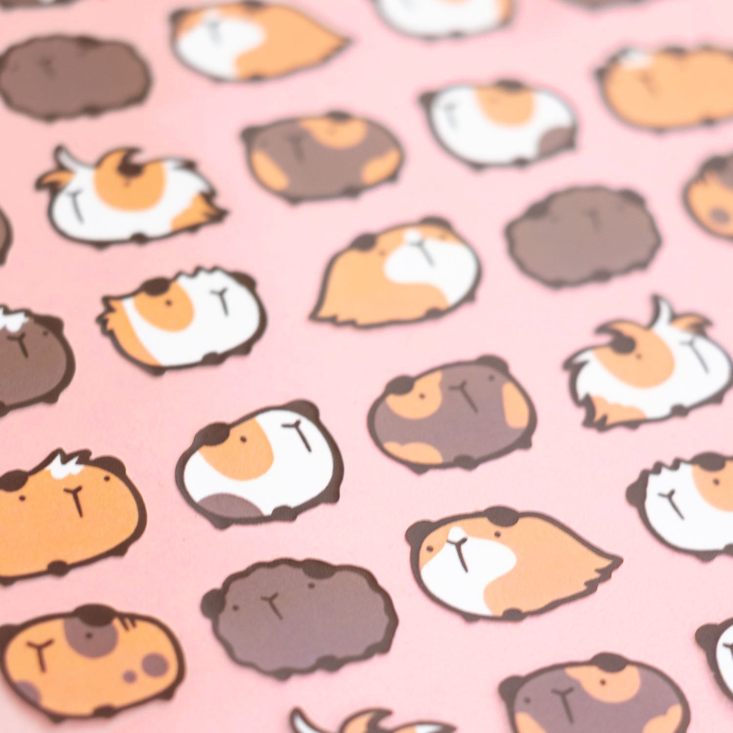 Sticker sheet - Cute guinea pig