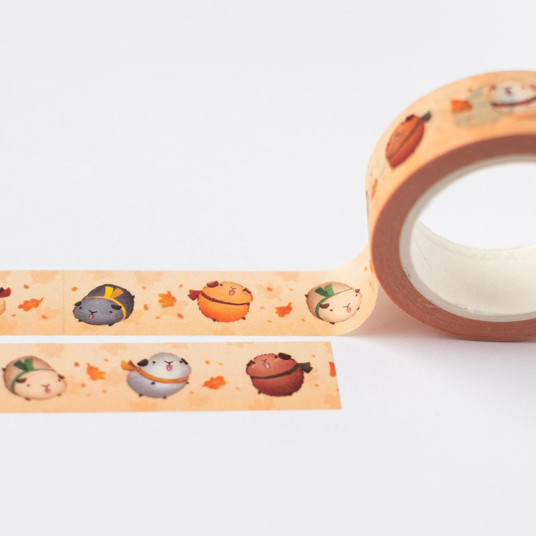 Washi tape - Autumn guinea pigs