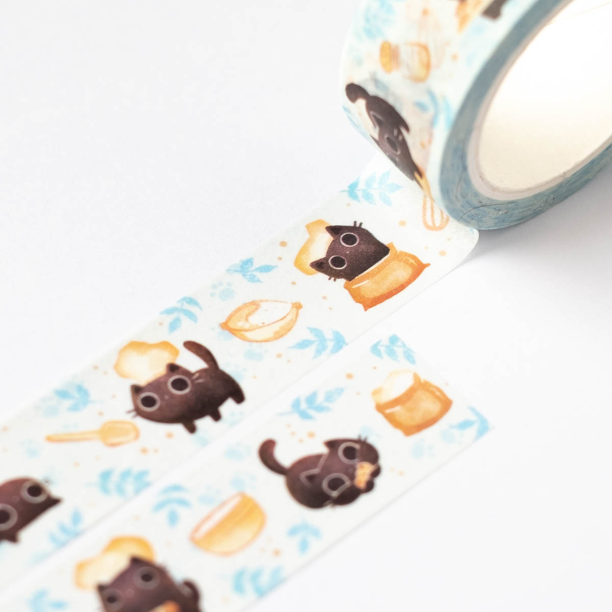 Washi tape - Baking time with cats