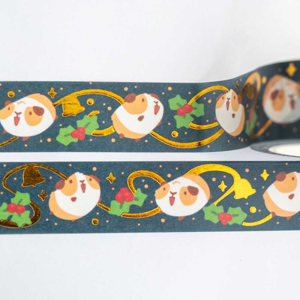 Washi tape (gold foil)  - Guinea Bells