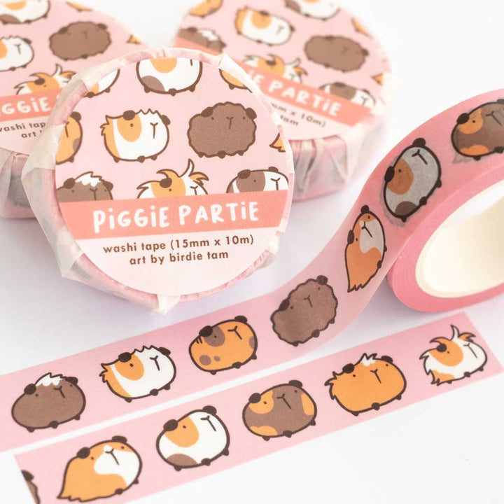 Washi tape - Pink guinea pig