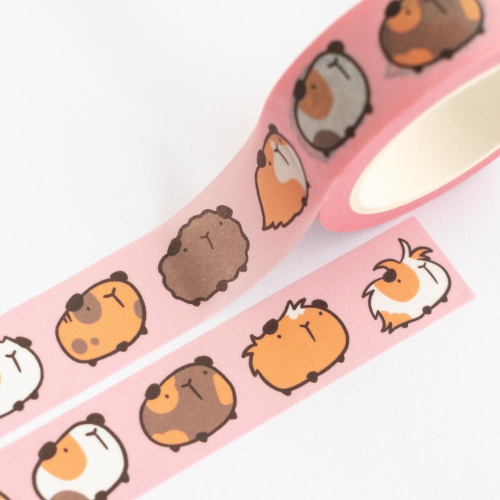Washi tape - Pink guinea pig