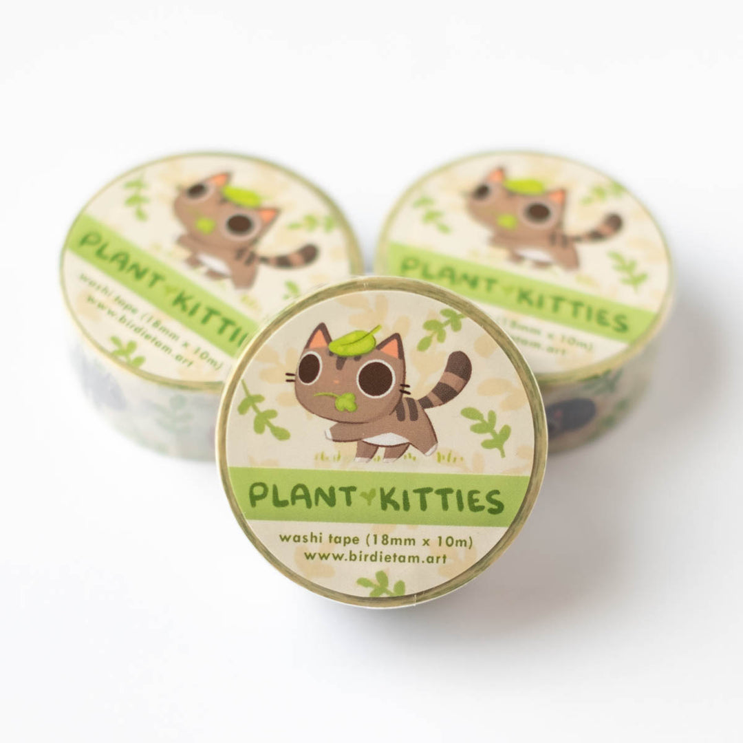 Washi tape - Plant kitties