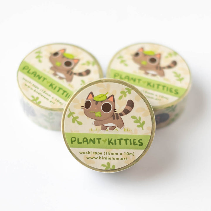 Washi tape - Plant kitties
