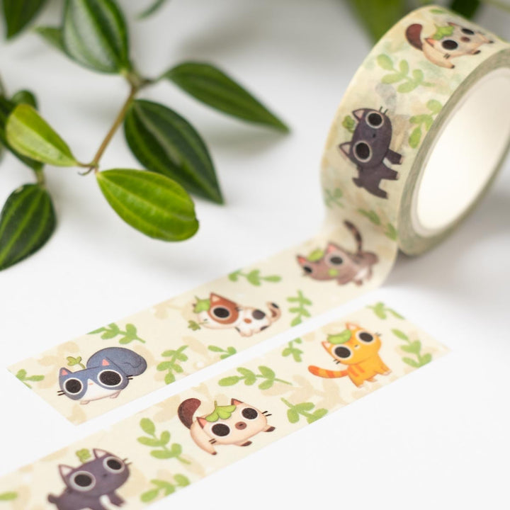Washi tape - Plant kitties