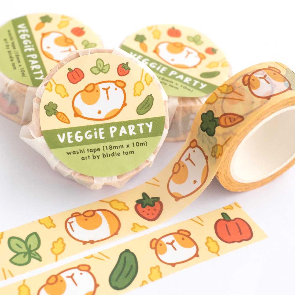Washi tape - Veggie Party